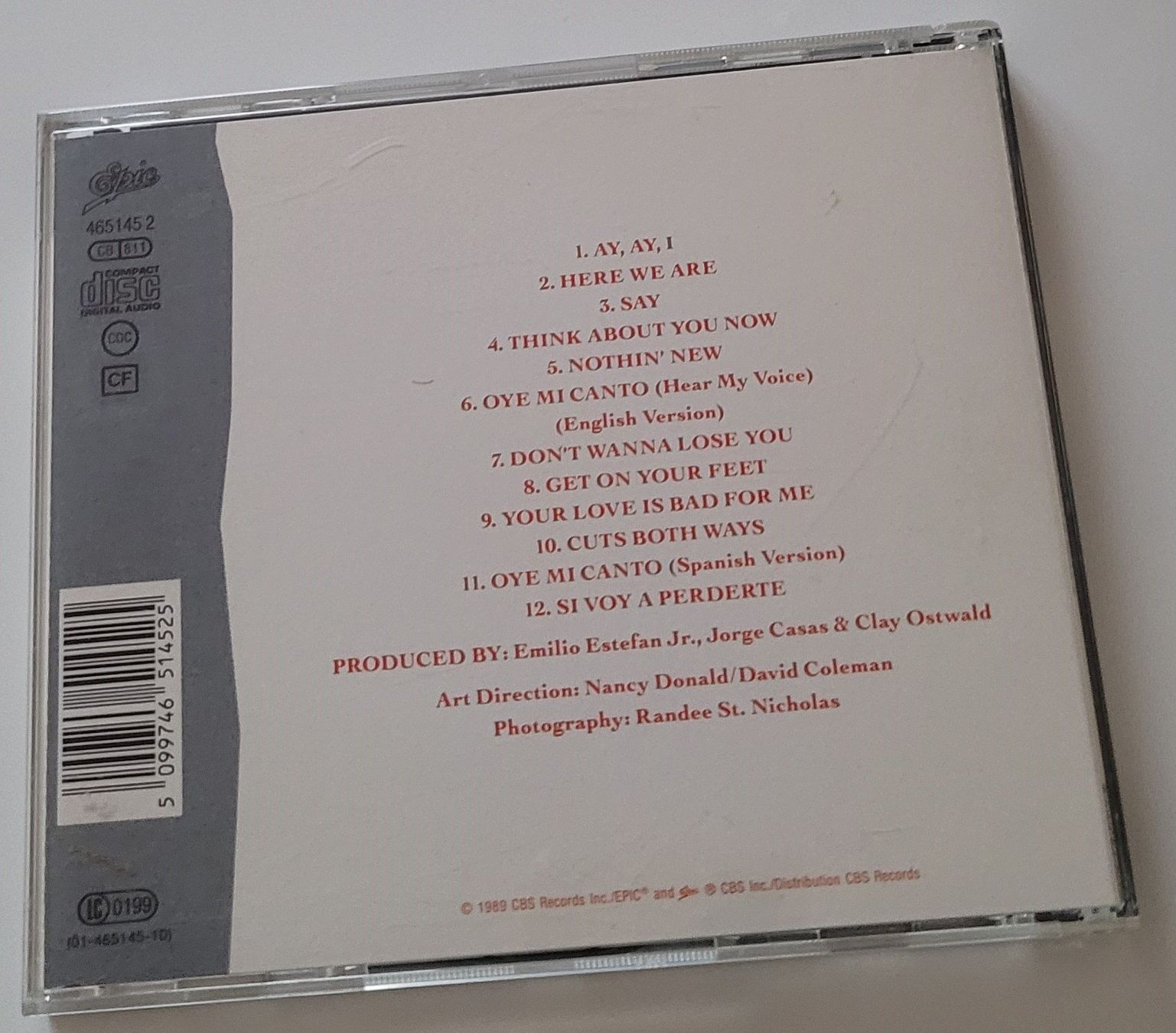 CD: Gloria Estefan - Cuts both ways - CD – Usato da Zürich venduto da fourpaws 1