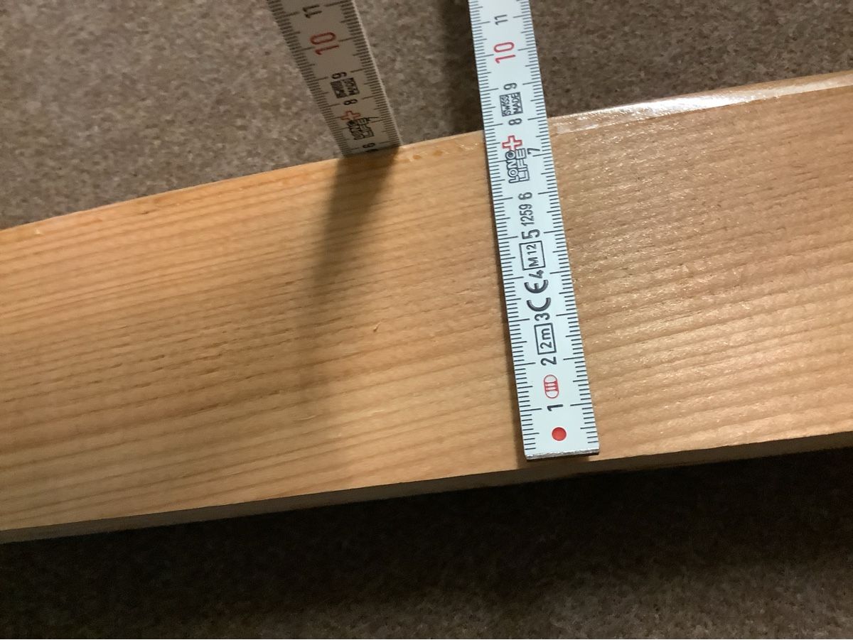 Articoli in legno: Massive Holzlatte, gewölbt, 55 cm  – Nuovo e nell'imballaggio originale da Adlikon b.Regensdf venduto da Abraxas09 3