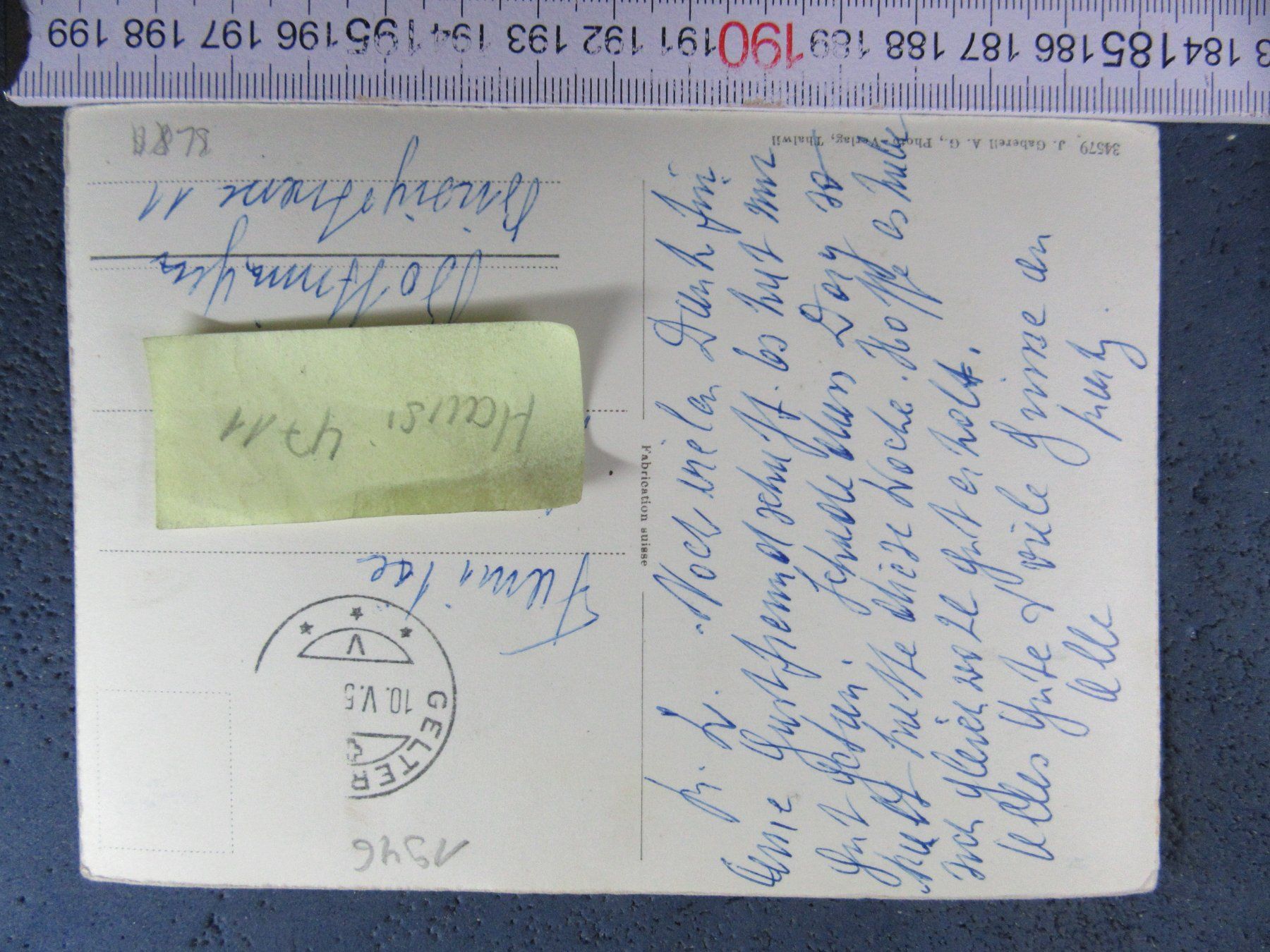 Cartoline postali: GELTERKINDEN BL AK LUFTBILD 1959 – Usato da Ettingen venduto da Hausi4711 1