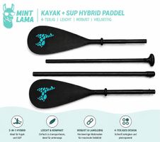 Mint Lama Kayak + SUP Hybrid Paddel, 4-teilig