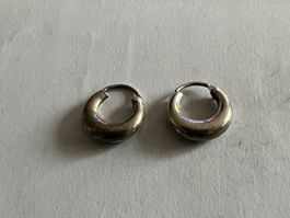Silber Creole Ohrringe 925, leichte Gebrauchsspure...