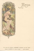 Menu / Speisekarte  - Jugendstil - J.Clément & C°, Cognacs