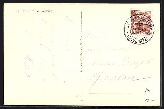 Cartes postales: AK La Jonchere, La Joliette, 1947 – D'occasion à Berlin par bartko-reher 1