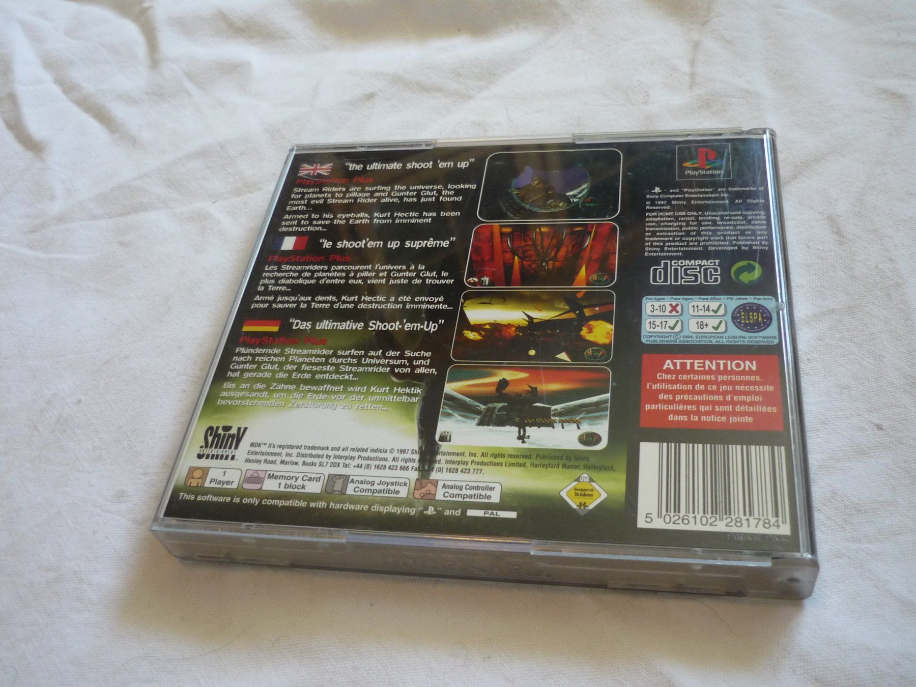 Sony Jeux: Videospiel - PS1 Playstation - MDK – D'occasion à Beringen par zzRegal 2
