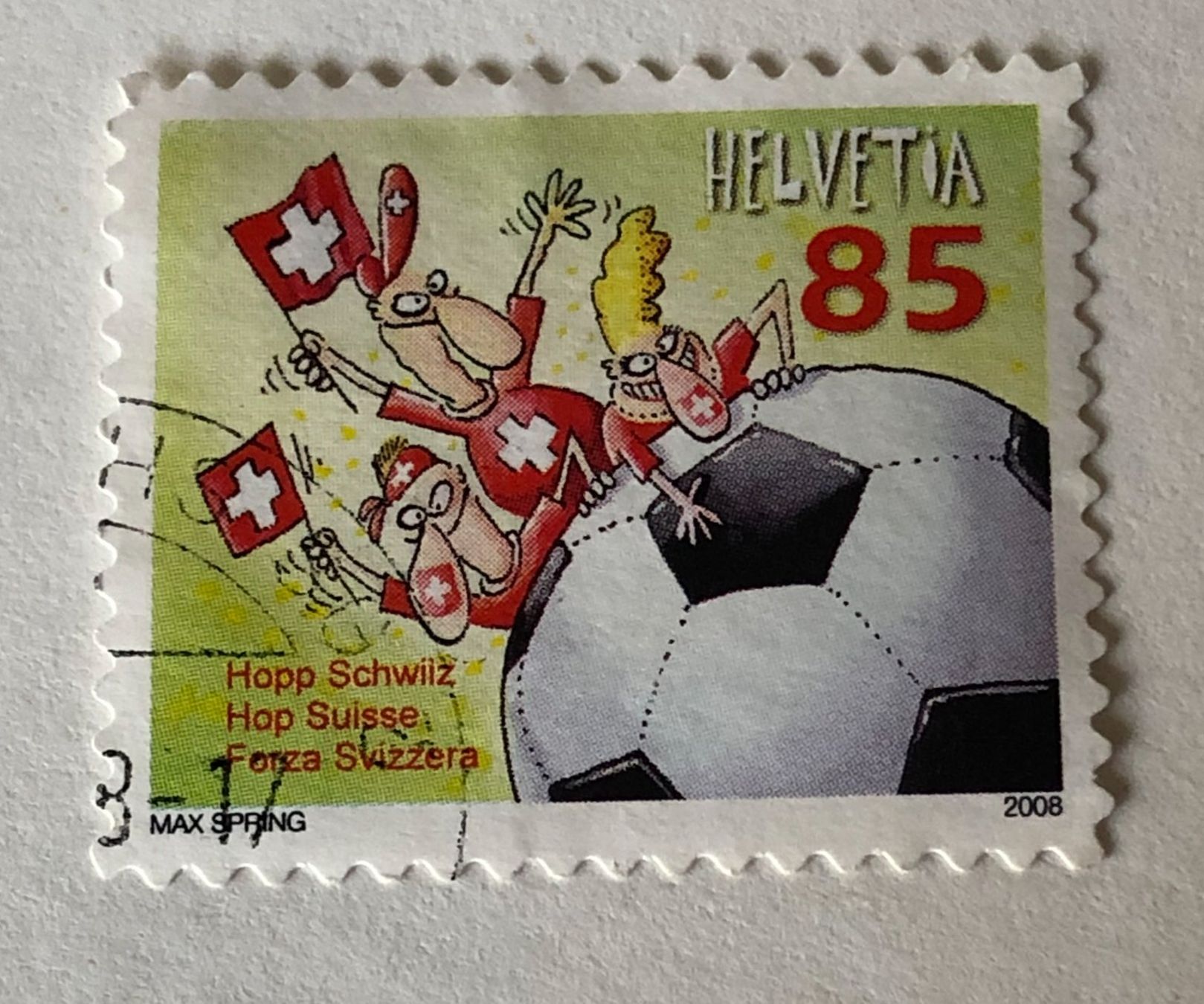 Alle Briefmarken: Nr. 1275 HOPP SCHWIIZ GESTEMPELT 2008    – Gebraucht aus Aarau von Billa007