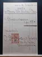 Antike Rechnung  Firma "Fritz Gerber, Bern". 1910