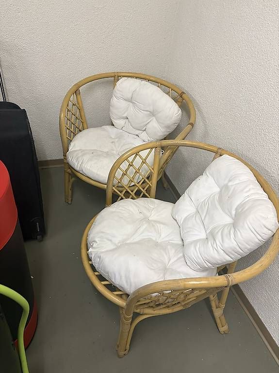 Sessel: Gartenlounge mit Tisch Bambus / Gartenmöbel – Gebraucht aus Frauenfeld von Debby1990 1