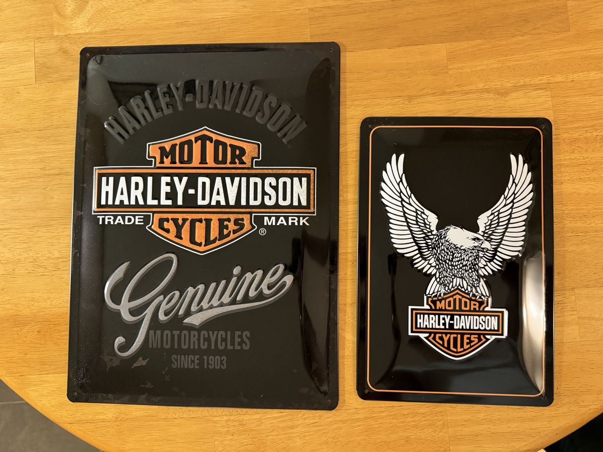 Harley-Davidson Insegne: Plaque metal Harley Davidson – Usato da Vernier venduto da T3life