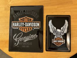 Plaque metal Harley Davidson