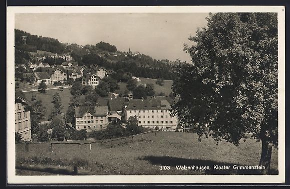Ansichtskarten: Walzenhausen, Das Kloster Grimmenstein – Gebraucht aus Berlin von bartko-reher