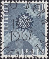 1967, Nr.448 "Europa" mit Ersttags-Vollstempel.