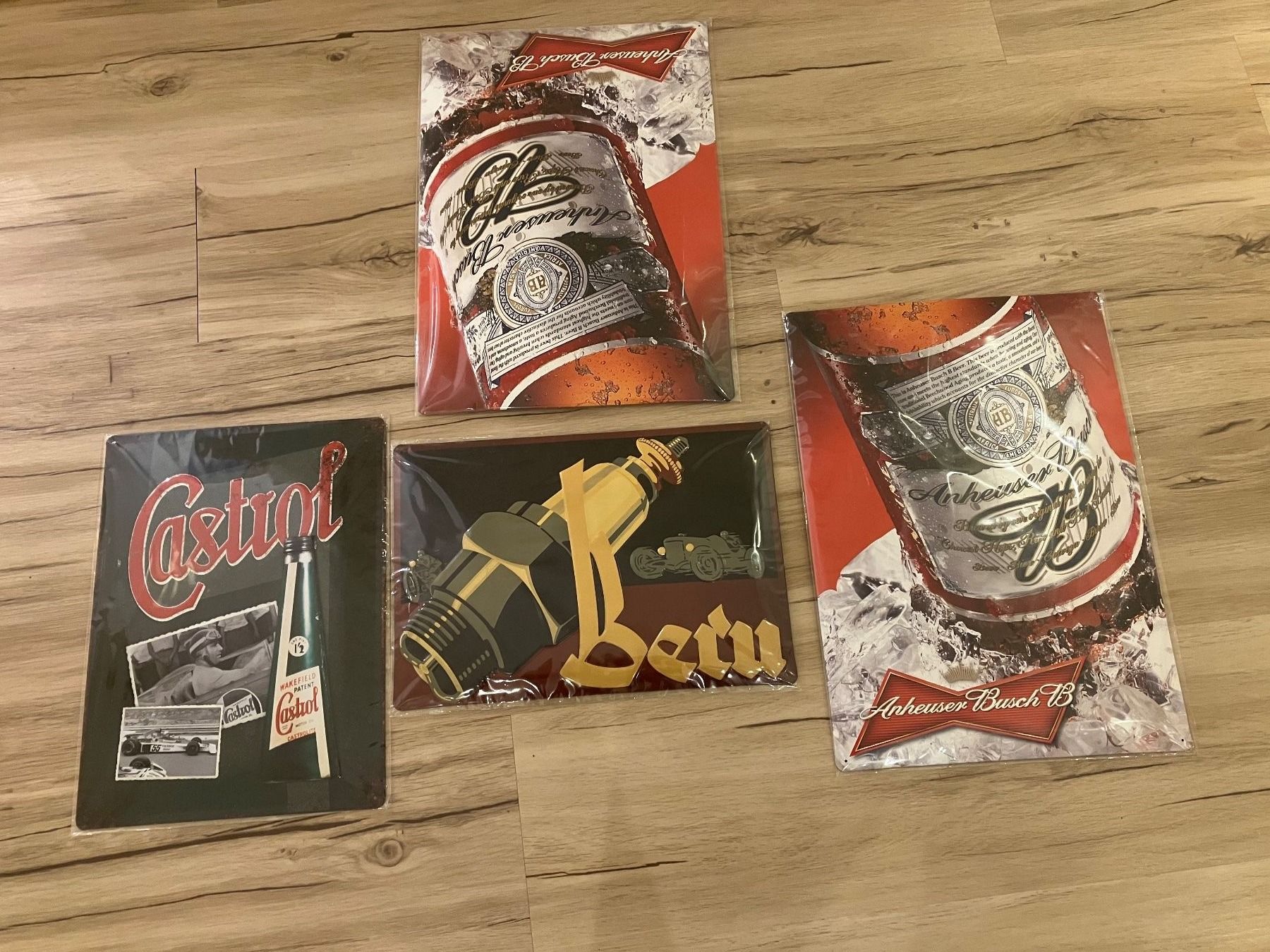 Castrol Schilder: Blech Werbetafeln – Neu und originalverpackt aus russikon von suzuki88