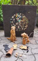 Tierfiguren und Bogensport Zubehör.