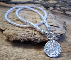 PEARL -  Perlenkette - Sterling Silber - weiss