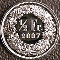 50 Rappen 2007 stgl. / aus Münzsatz