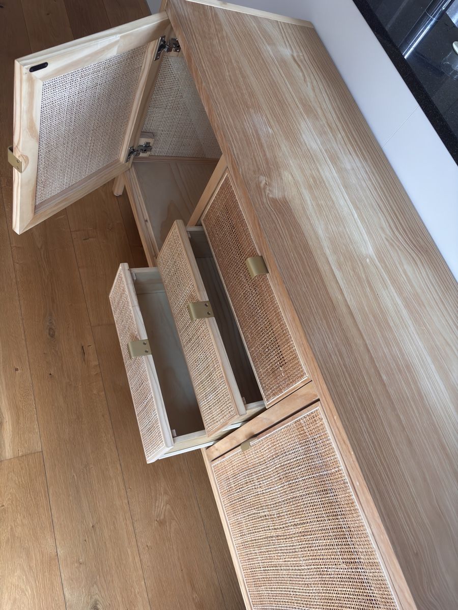 Commodes: Rattan Kommode Sideboard Echtholz – D'occasion à Kreuzlingen par leo_c9x2 6