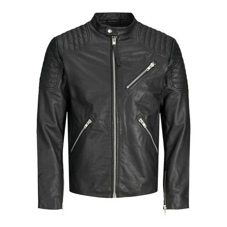 Echt Lederjacke Jack&Jones Premium - Schwarz, Grösse L (neu)