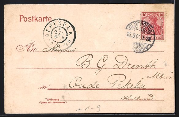 Cartoline postali: Oldenburg / O., Strassenpartie am Hauptb – Usato da Berlin venduto da bartko-reher 1