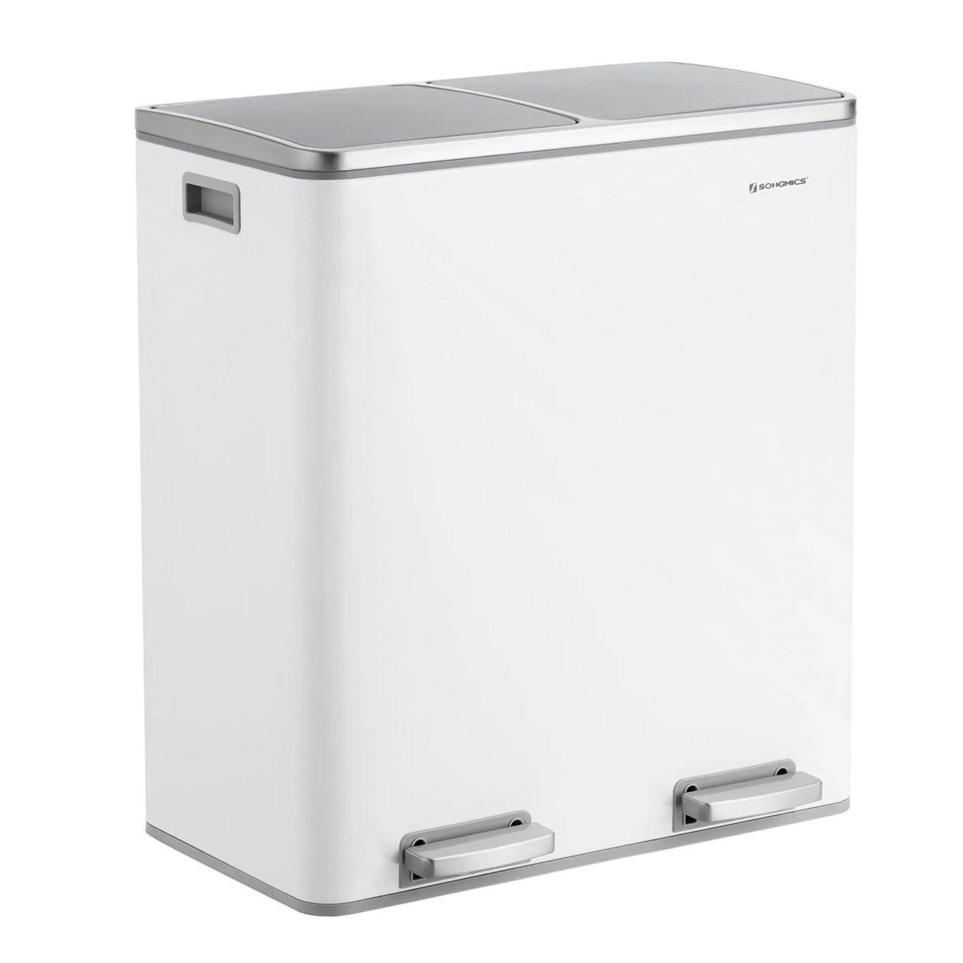 Cestini per rifiuti: SONGMICS LTB60WT Mülleimer 2 x 30L weiß – Nuovo e nell'imballaggio originale da Bottighofen venduto da zaap
