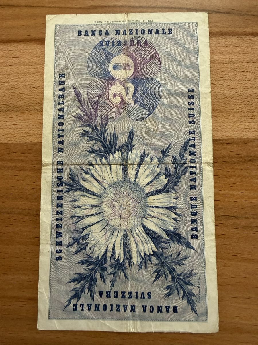 Banknoten: 20 Franken Banknote Serie 4 T – Gebraucht aus Grenchen von Bastet007 1
