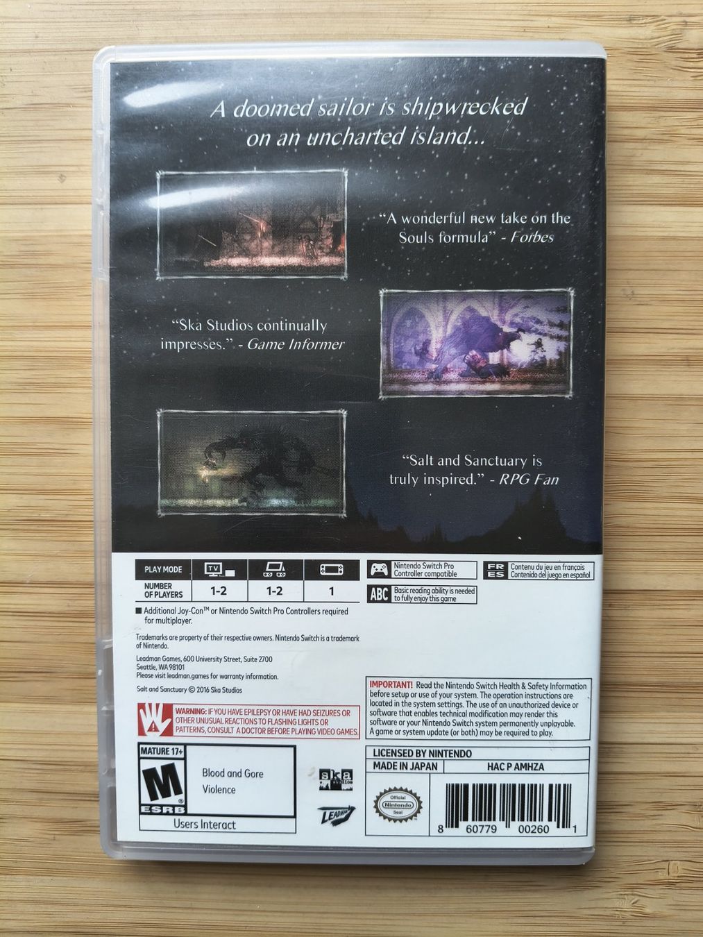 Giochi: Salt and Sanctuary - Drowned Tome Edition (Switch) – Usato da Riedholz venduto da ste_96cd 1