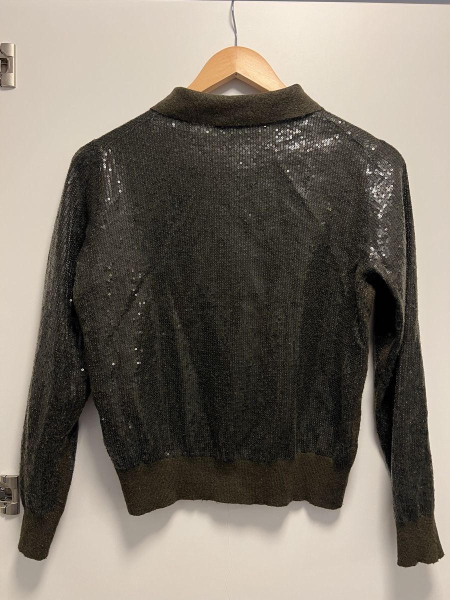 Zara Maglioni & Felpe: Zara Green Sequin Cardigan, Size S – Usato da Zürich venduto da son_f7qw 2