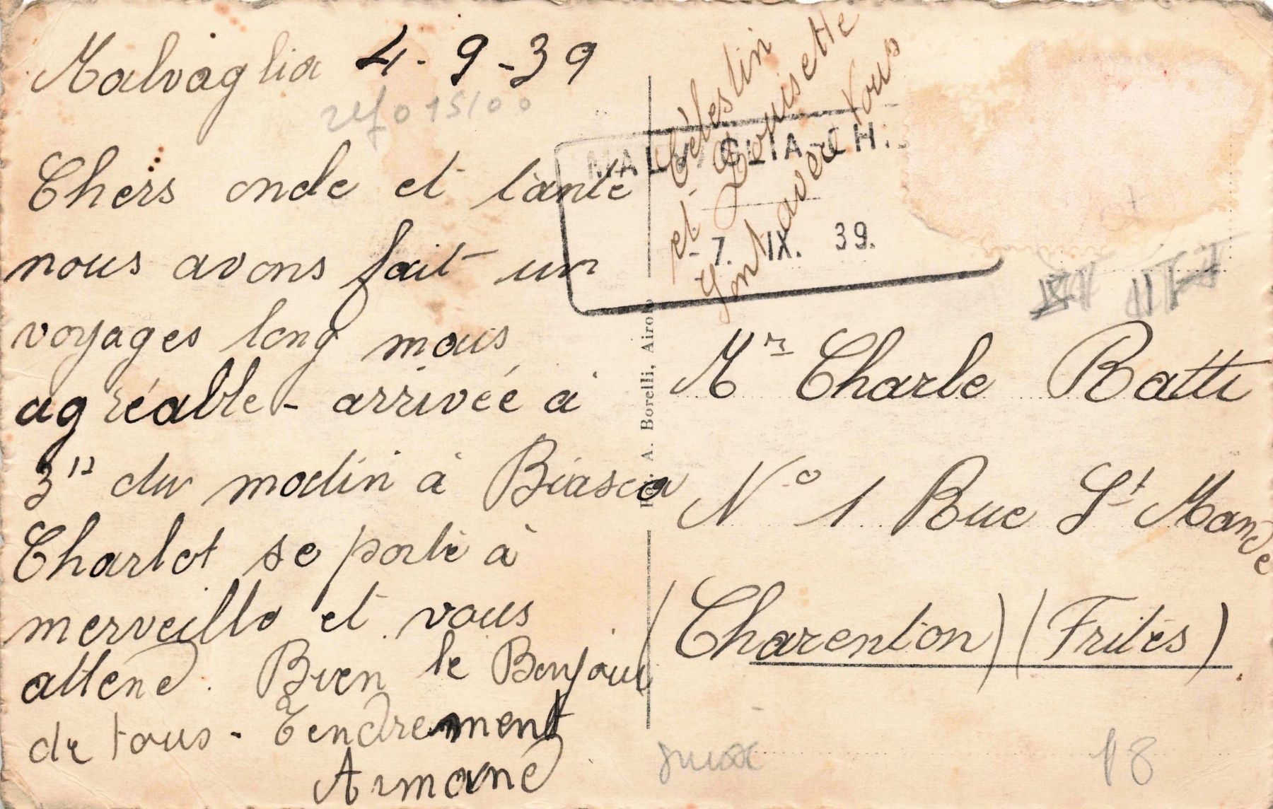 Cartoline postali: Biasca Bahnhof – Usato da Biasca venduto da Blenio71 1