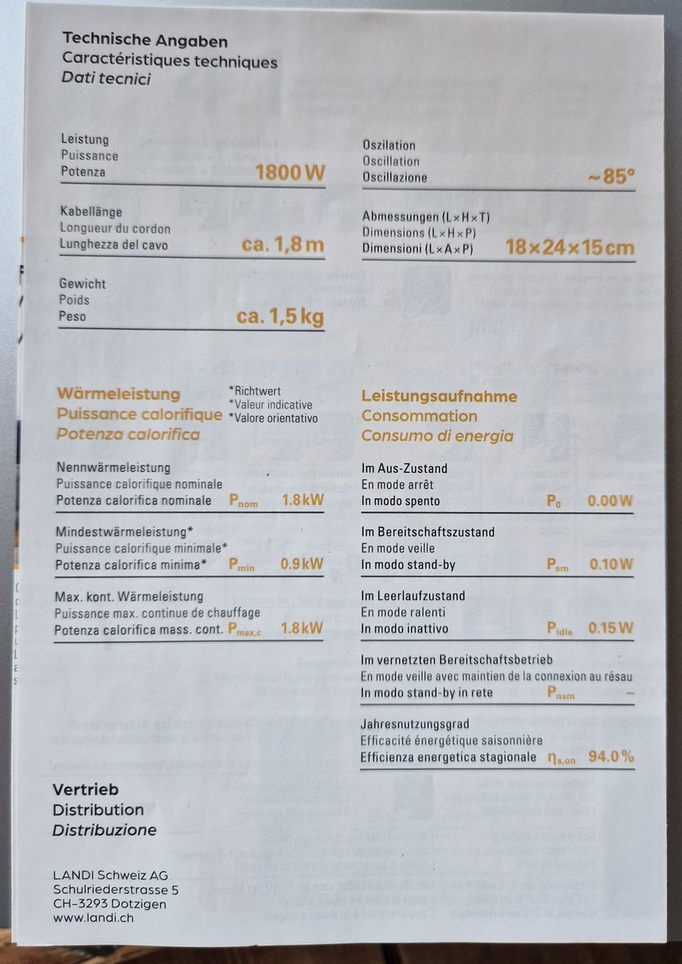 Radiatori: Keramik-Heizer von Prima Vista – Usato da Heimiswil venduto da Windspiel145 3