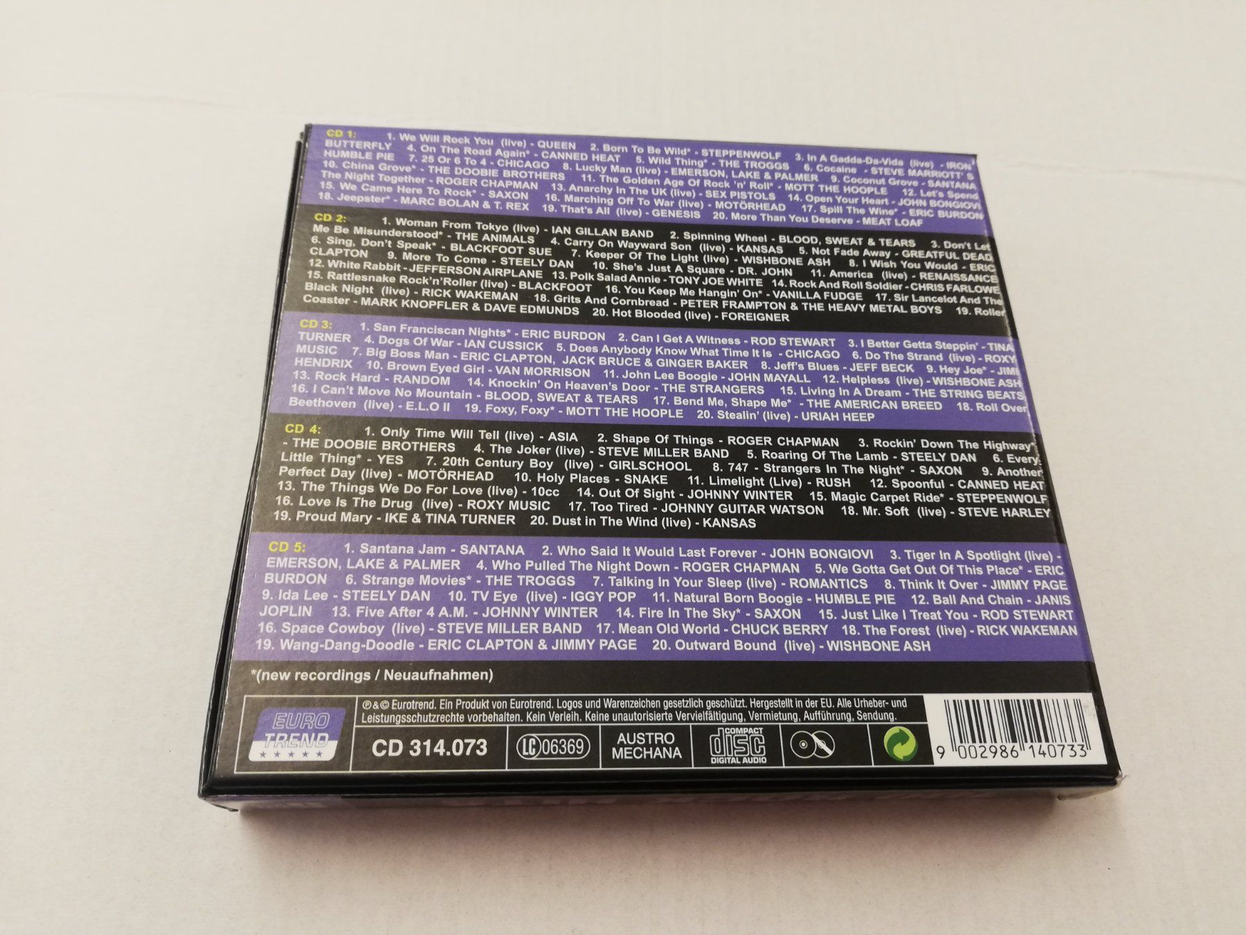 CD: 100 ROCK HITS - 5 CD BOX – Usato da Bern venduto da Vinylsound.ch 1