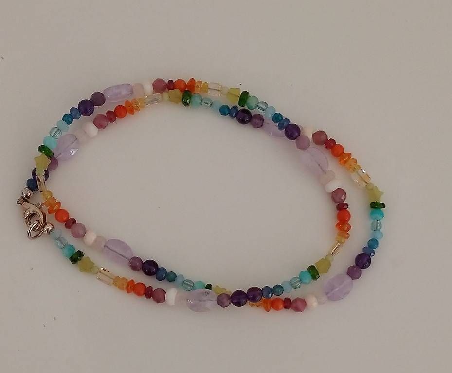Catenine: Edelstein Halskette Regenbogen – Nuovo (secondo la descrizione) da Lupfig venduto da Flowypr6 1