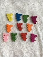 11 Tanzbären anhänger Knöpfe Aufnäher annäher Näh knopf Bär