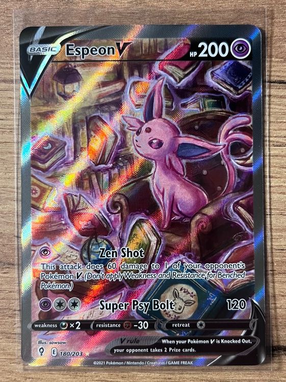 Espeon V ALT ART 180/203 Pokemon Evolving Skies Kaufen auf Ricardo