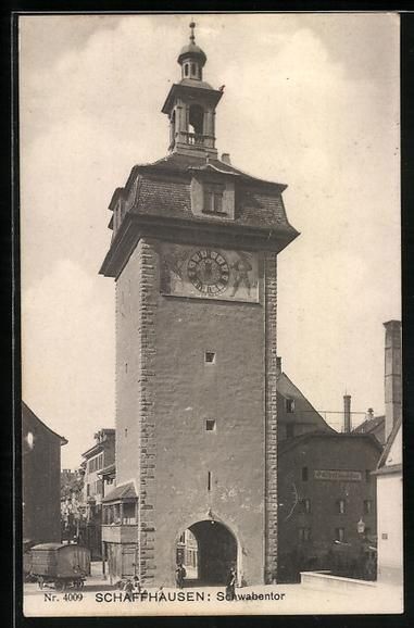 Cartoline postali: AK Schaffhausen, Schwabentor, 1907 – Usato da Berlin venduto da bartko-reher