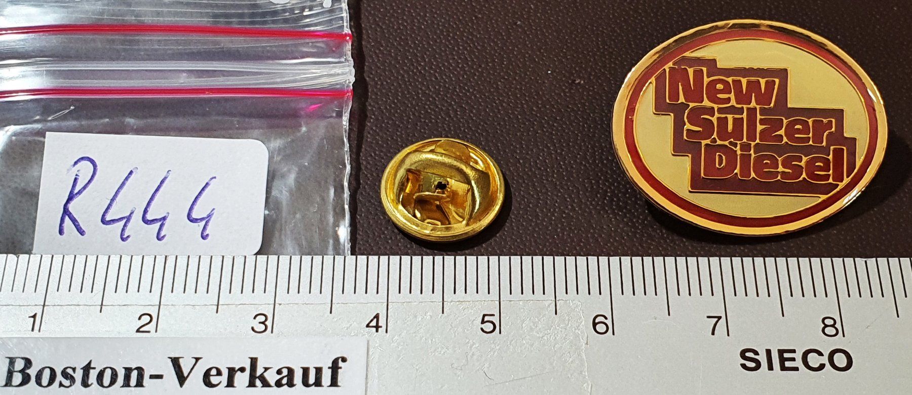 Placchette & Badge: R444 - Pin New Sulzer Diesel – Usato da Reinach BL venduto da Boston-Verkauf 2