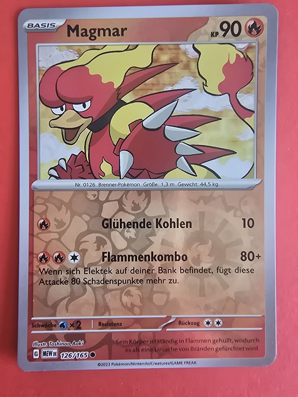 Pokémon Carte collezionabili: Pokemon, Magmar 126/165 Reverse Holo, DE – Nuovo (secondo la descrizione) da Pfäffikon SZ venduto da gmw_8nk9