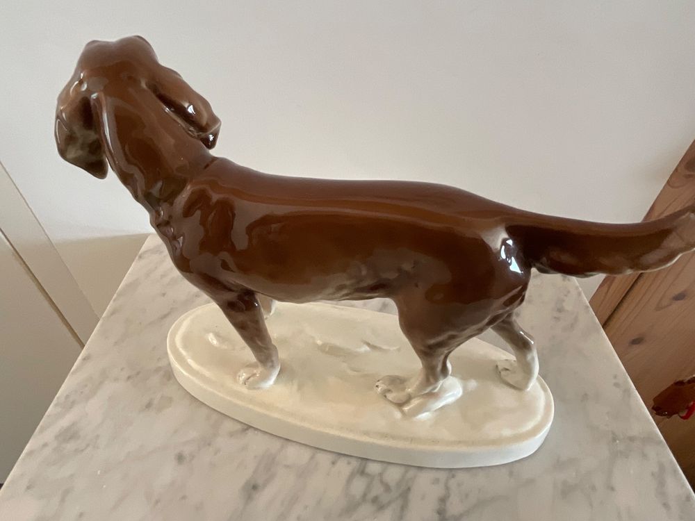 2x Esschert Design Hinweisschild "NO!" Hund Antik Weiß