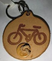 Schlüsselanhänger Velo aus Leder
