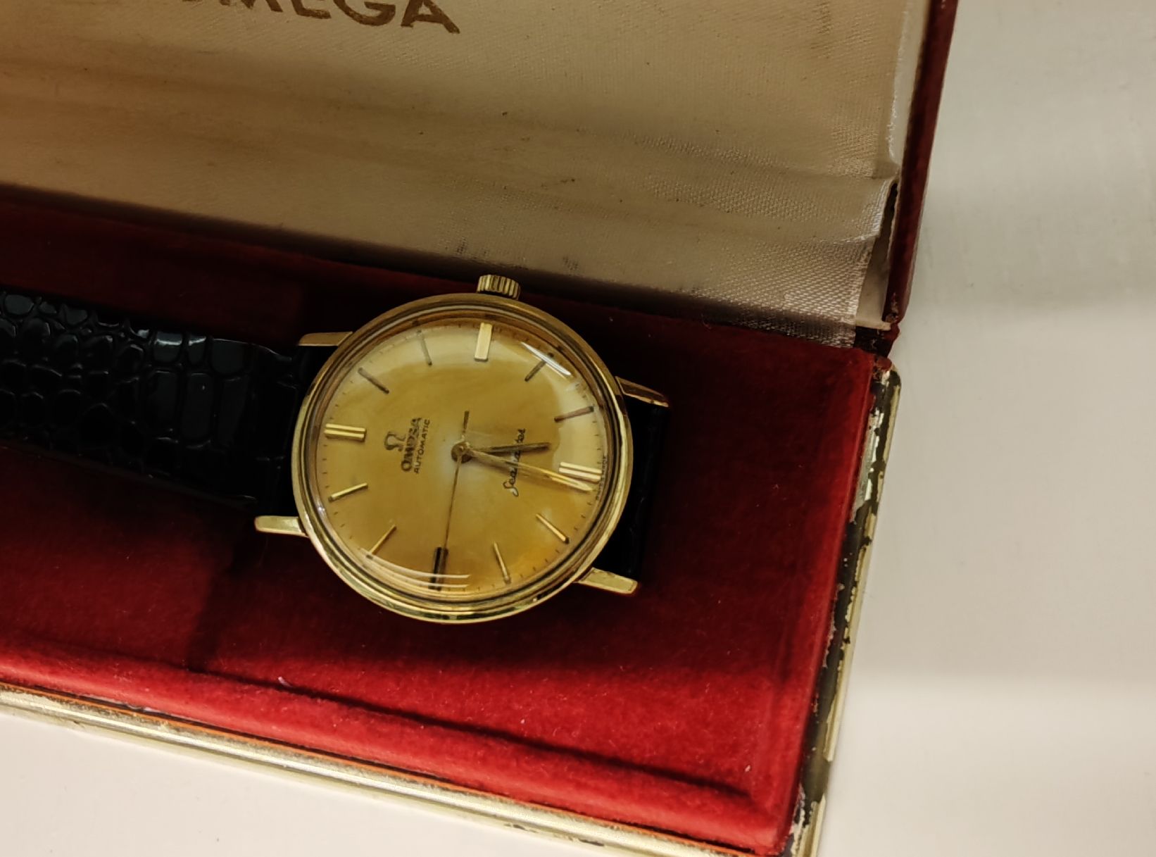 Omega Orologi: Omega Seamaster, 18k cadran léopard tropical réf 2846.2SC – Usato da Boll venduto da BollArtAntik 9