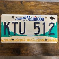 🇨🇦 Vintage Autonummer - Manitoba KTU 512 - Kanada