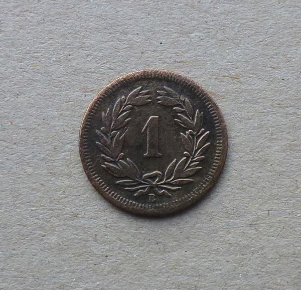 Alle Münzen: ++ 1 Rappen 1856 – Gebraucht aus Walkringen von Casablanca777 1