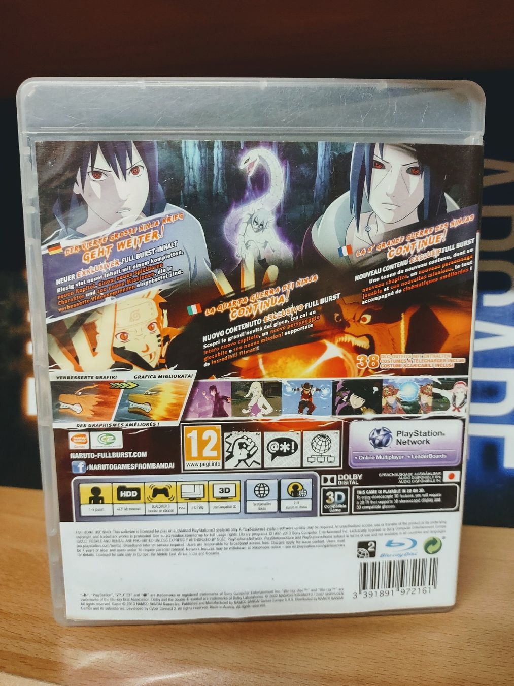 Sony Giochi: Naruto Shippuden Ultimate Ninja Storm 3 - PS3 -  – Usato da fribourg venduto da GameSpot 1