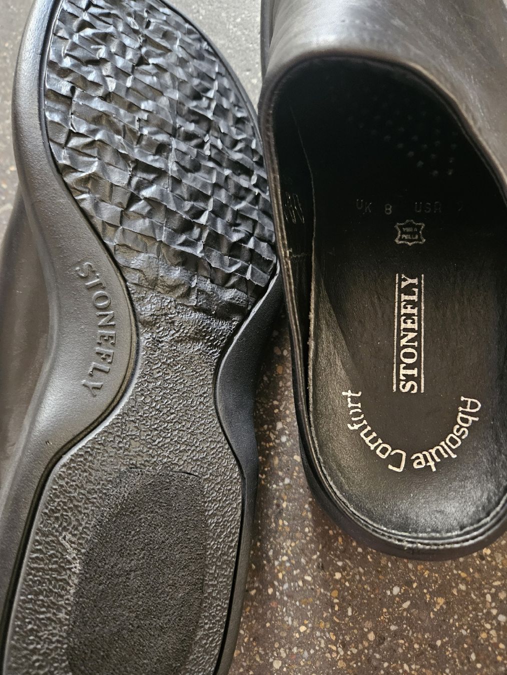 Chaussures hommes: Leder Clogs STONEFLY Grösse 41 unbenutzt  – Neuf (Voir description) à Anwil par tamoos 3