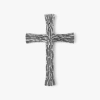 Rustikales Wandkreuz aus Metall, geschmiedet