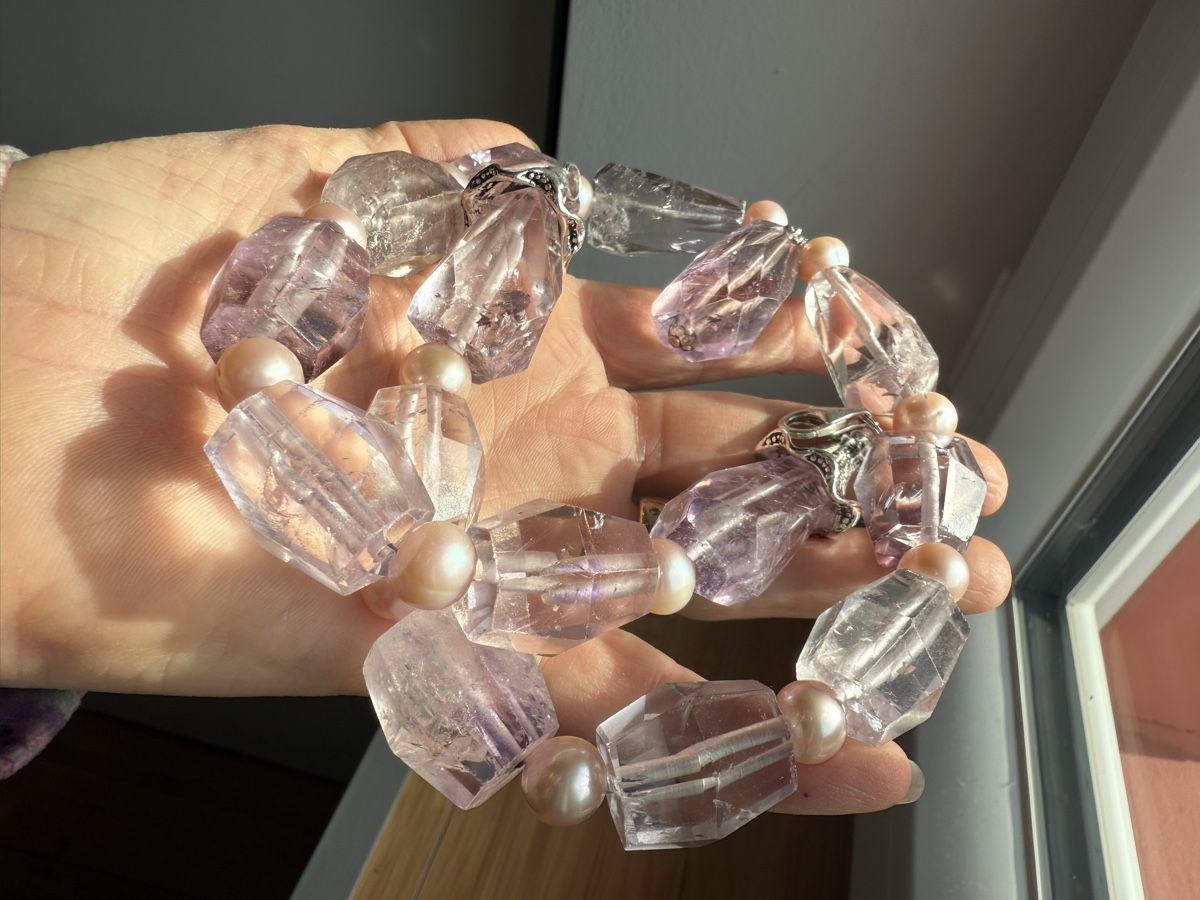 Catenine: Unikat - wunderschöne Amethyst Kette - NEU – Nuovo e nell'imballaggio originale da Basel venduto da Chili007 4