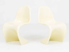 Vitra Panton Classic Stuhl von Verner Panton in Buttergelb