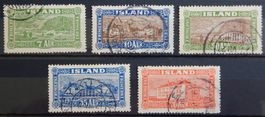 Island Kat. 114-119 gest. 1925 Kat. 19 Euro