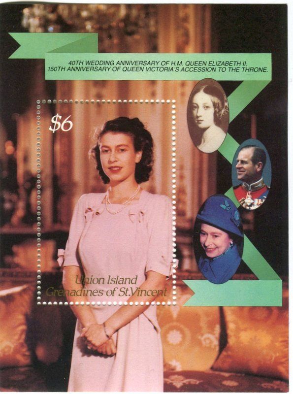 Tutti i francobolli: Block "Königin Elisabeth II". St. Vincent – Nuovo e nell'imballaggio originale da Basel venduto da Butsch5