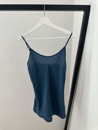 Neuwertiges Intimissimi, Top, S, dunkel blau/türkis