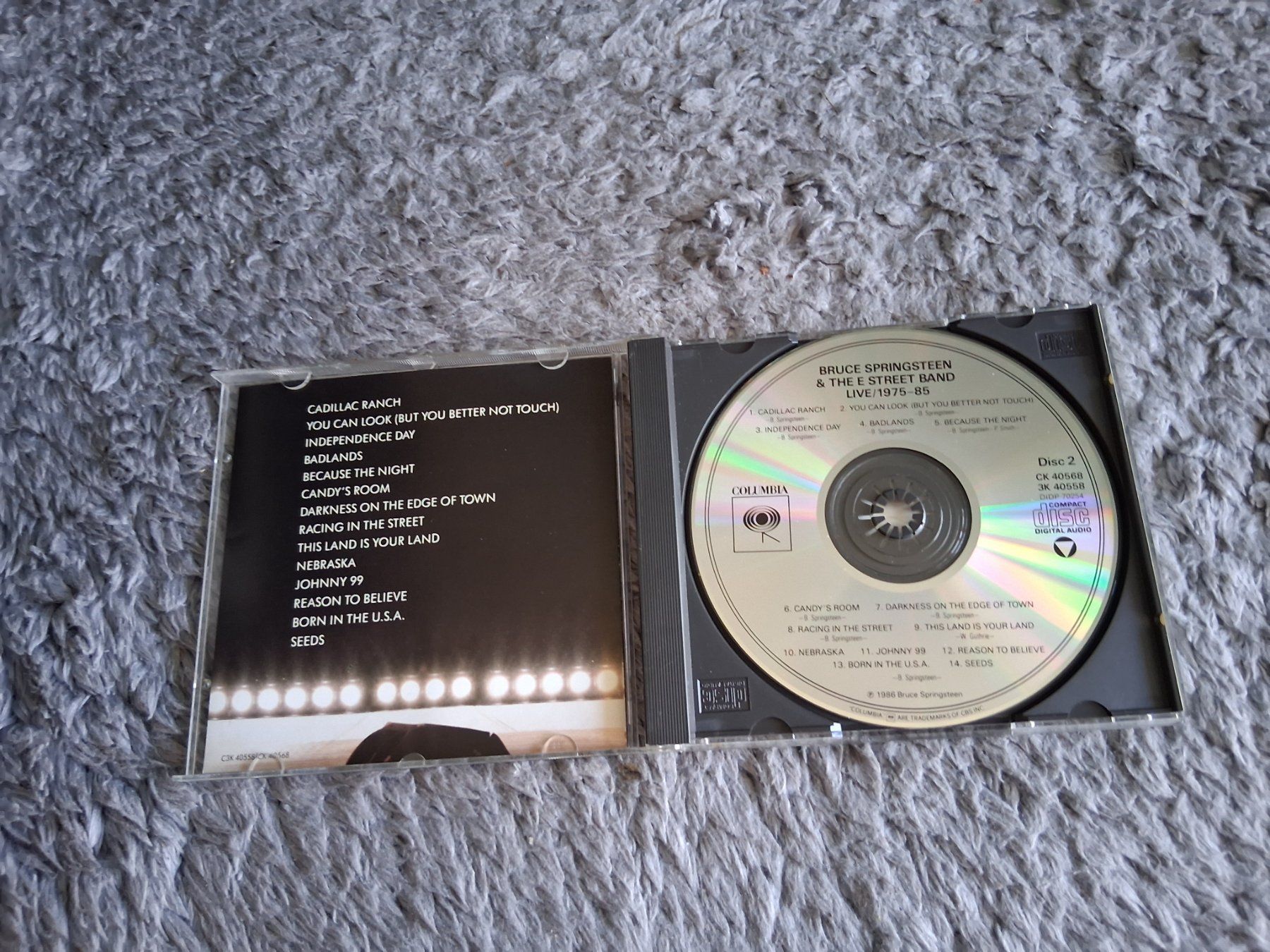 CD: BRUCE SPRINGSTEEN  & THE E STREET BAND   75-85    CD 2 – Usato da Wetzikon ZH venduto da Ramones01 2