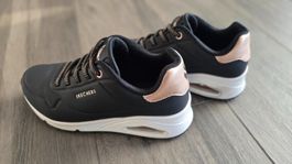 Skechers Damen Sneakers Schwarz/Rosegold Grösse 36